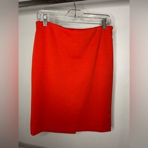 Reddish orange pencil skirt from the limited size 6